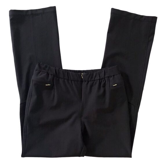 Y2K Nike Sportswear Athletic Straight Leg Black Track Workout Pants - Picture 1 of 10